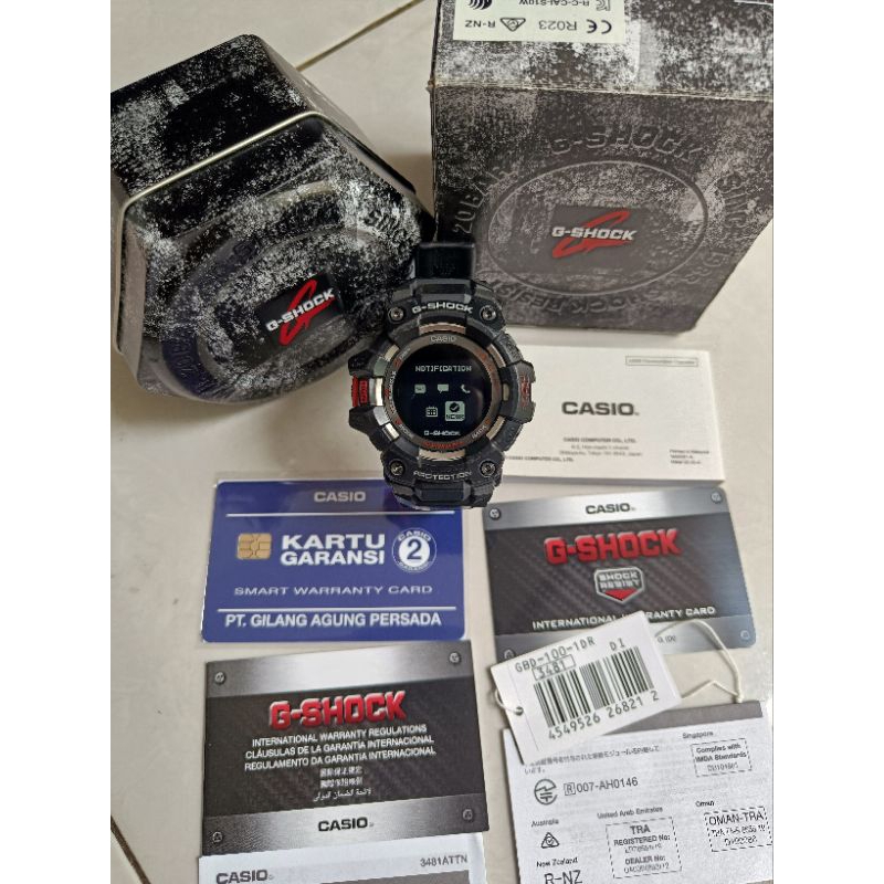 Casio G-Shock GBD 100 ori bekas fullset normal semua siap pakai Bluetooth  connection