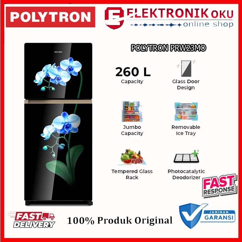 Jual KULKAS LEMARI ES POLYTRON 2PINTU PRW 23MO GARANSI RESMI | Shopee ...