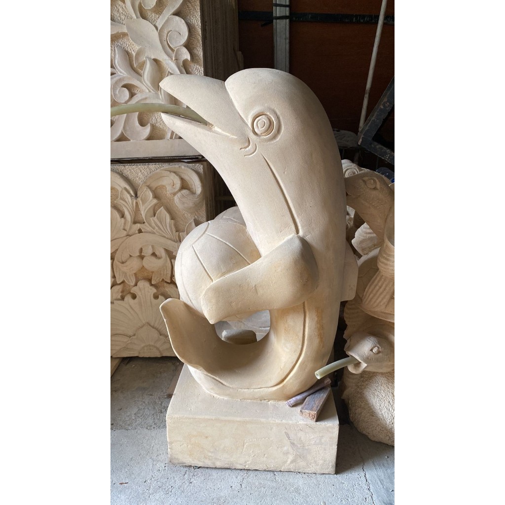 Jual Batu Alam Patung Air Mancur Lumba-lumba | Shopee Indonesia