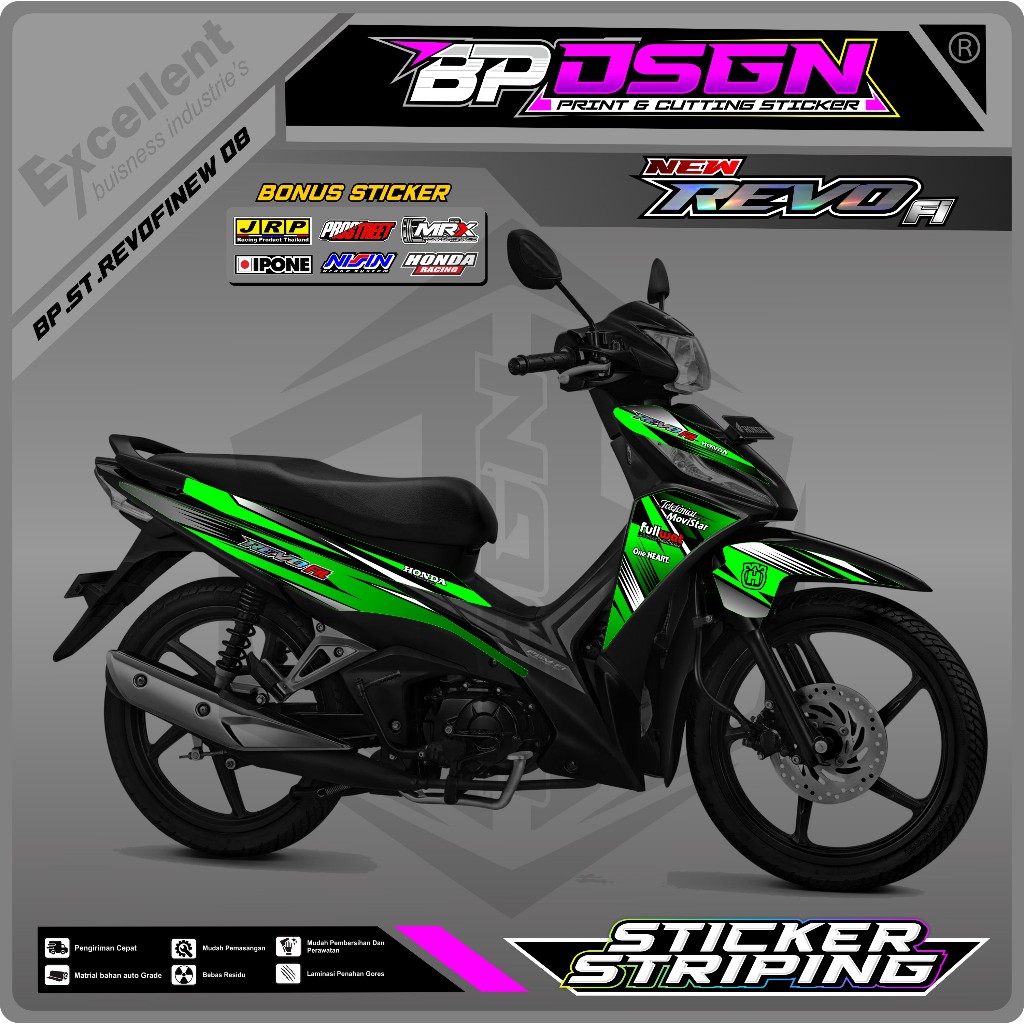 Jual Sticker Striping Revo Fi New Revo Fit Injeksi Desain Racing