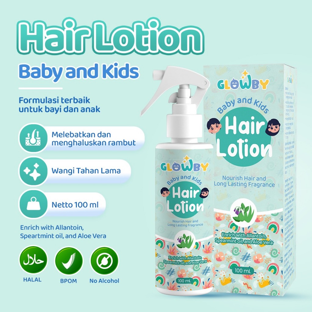 Jual (Glowby) Hair Lotion Bayi dan Anak Menyuburkan dan Melebatkan