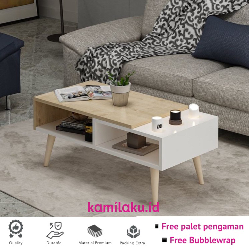 Jual PROMO Meja Tamu Minimalis Modern Aestetic Meja 2 Ruang Terlaris ...