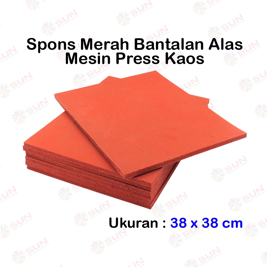 Jual Spons Merah / Putih Alas Mesin Press Kaos | Shopee Indonesia