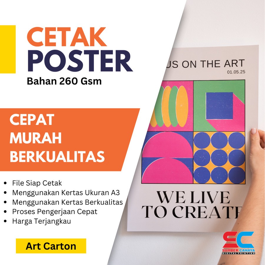 Jual CETAK POSTER A3 ART CARTON 260 GSM | PRINT CUSTOM KERTAS BAHAN ART ...