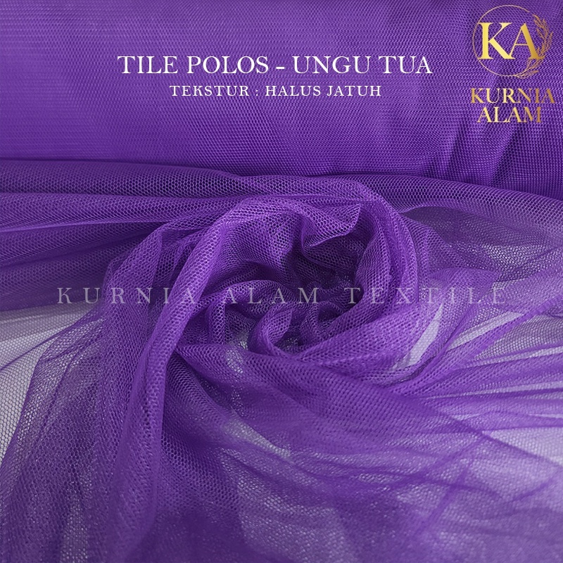 Jual Tile Polos Halus Jatuh Meteran Warna Kulit Soft Tulle Kain Tile ...