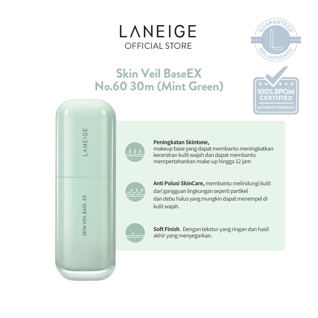 Jual Laneige Skin Veil Base EX 30ml - SPF 28 PA++ | Shopee Indonesia