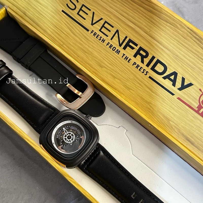 Jual JAM TANGAN SULTAN UNISEX 7FRIDAY FREE TALI RUBBER DIAMETER 41MM ...