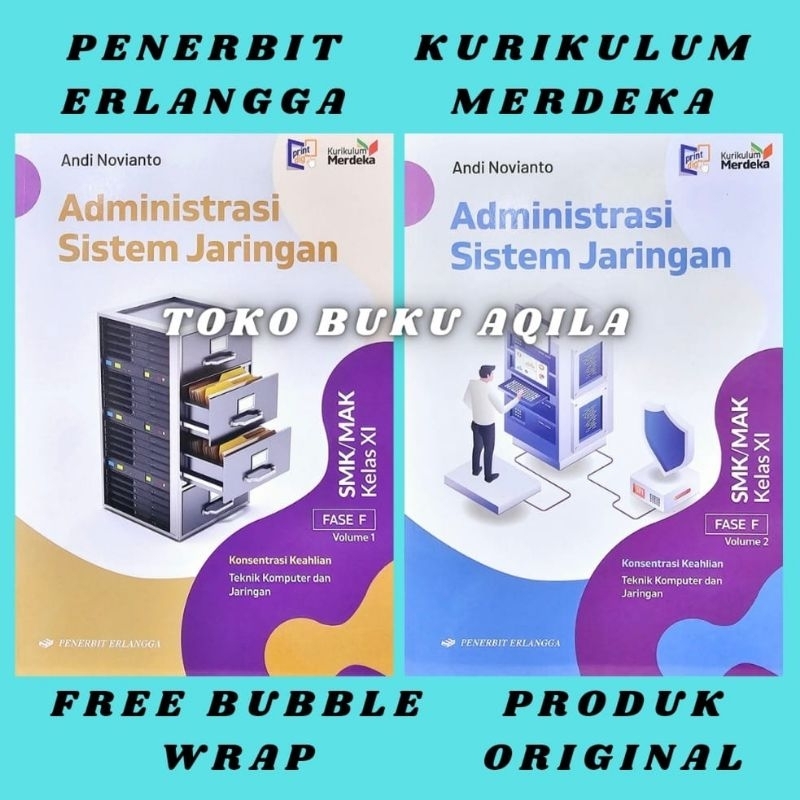 Jual Buku Administrasi Sistem Jaringan Kelas 2 / 11 Xl SMK Erlangga ...