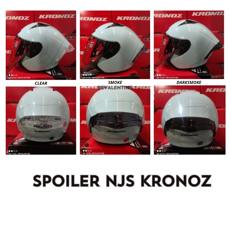 Jual SPOILER NJS KRONOZ AKSESORIS HELM HALF FACE KRONOS DIFFUSER