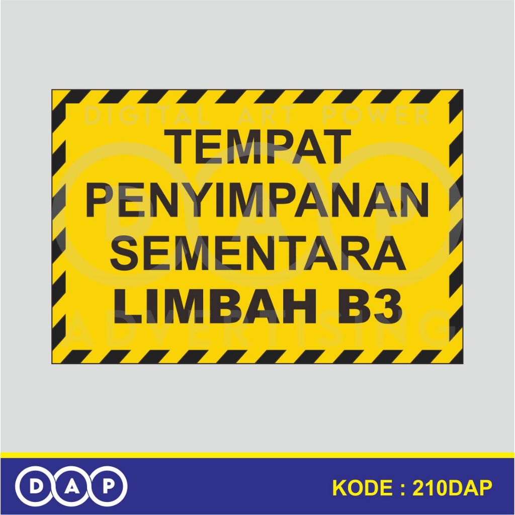 Jual 210 Stiker Tempat Penyimpanan Sementara Limbah B3 30 X 20 Cm Vynil Ritrama Shopee 2008