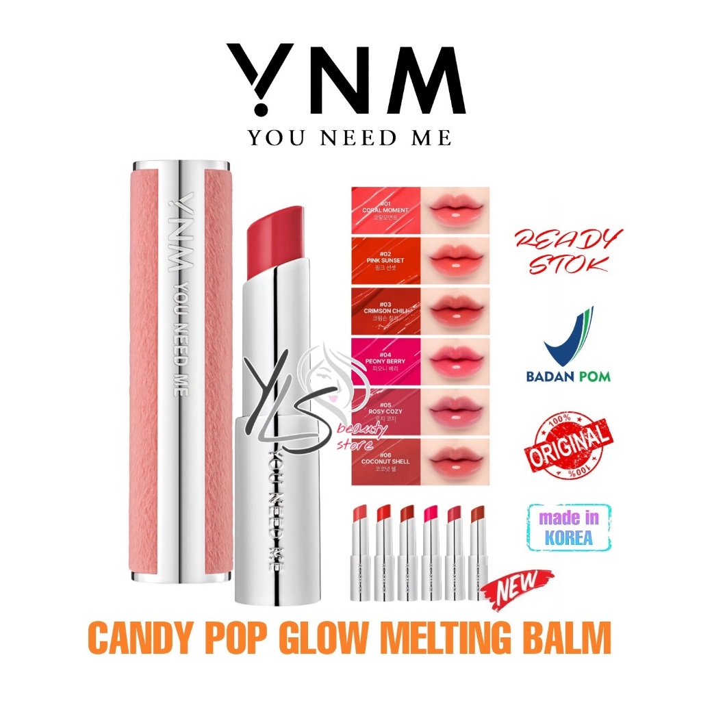 Jual YNM LIP BALM CANDY GLOWW BALM CANDY POP KOREA TERDAFTAR BPOM