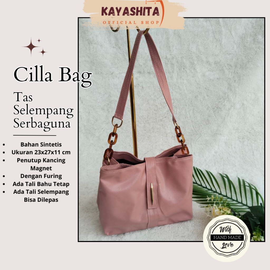 Jual Tas Wanita Ruang Cilla Bag Dengan Tali Pendek dan Tali