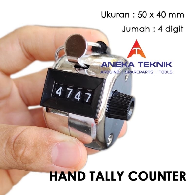 Jual Alat Penghitung Manual Hand Tally Counter 4 Digit | Shopee Indonesia