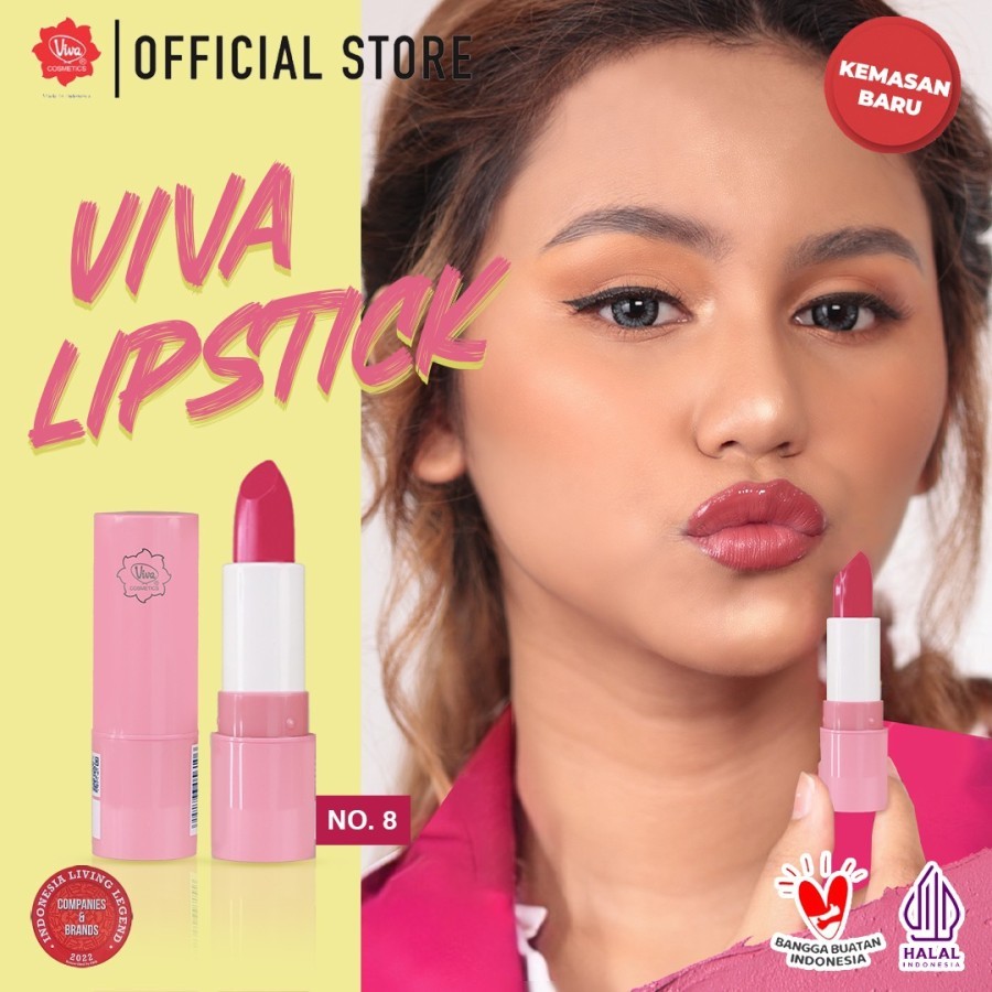 Jual Viva Lipstick with Squalane & Mineral Oil - Lipstik Viva | Shopee ...