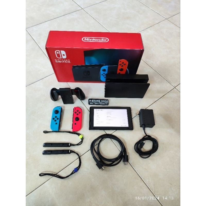 Jual Nintendo Switch V2 OFW Full Set | Shopee Indonesia