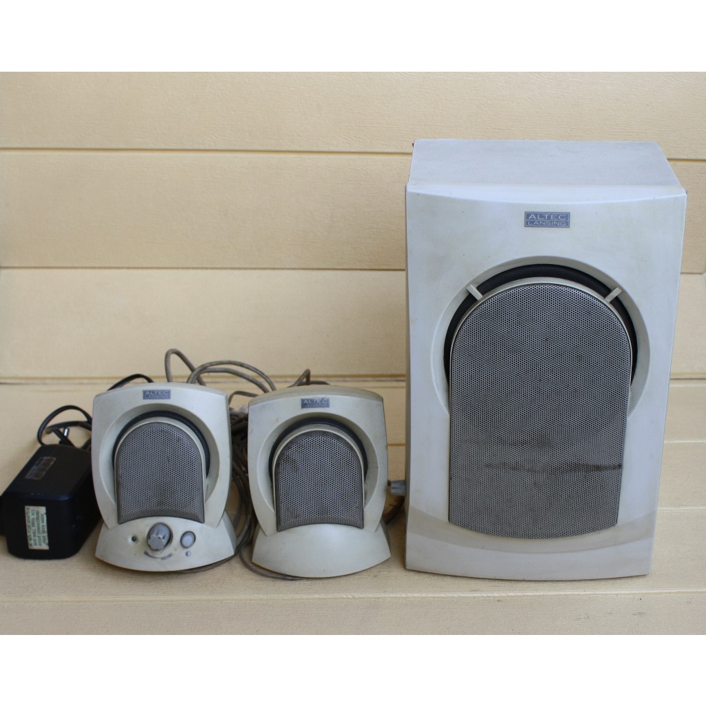 Jual SPEAKER 2.1 ALTEC LANSING AVS300 ALL ORIGINAL BASS NENDANG EMPUK