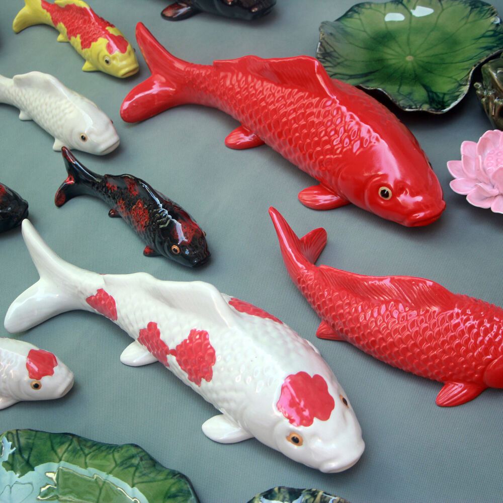 Jual Koleksi Patung Ikan Koi Pajangan Rumah / Fish Decorations EB Home ...