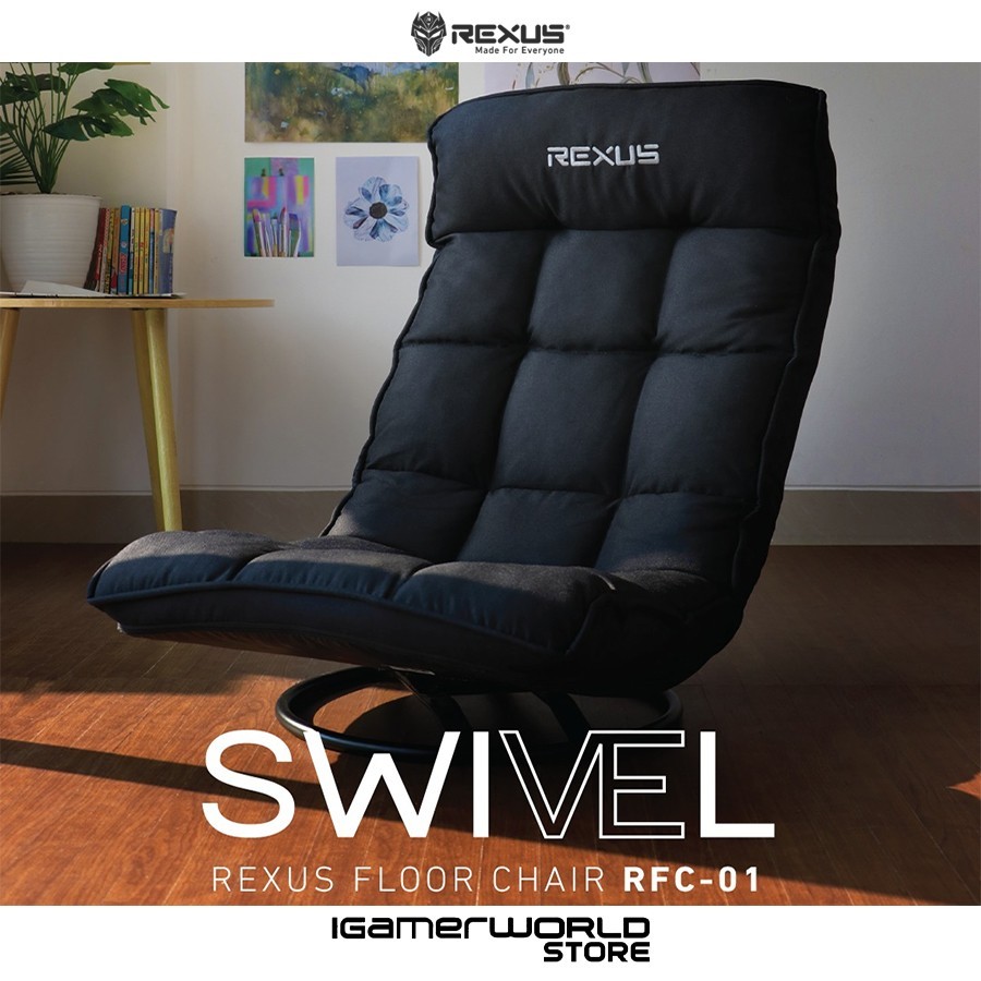 Jual Rexus Gaming Floor Chair Rexus Swivel / RFC-01 | Shopee Indonesia