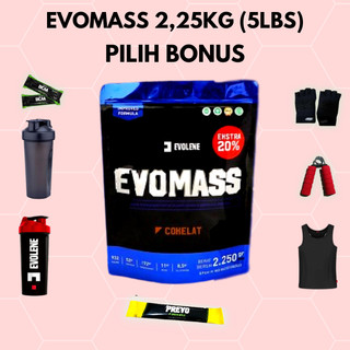 Jual EVOMASS 2,25 KG EVOLENE 5 LBS BPOM HALAL GAINER EVO MASS ORIGINAL ...