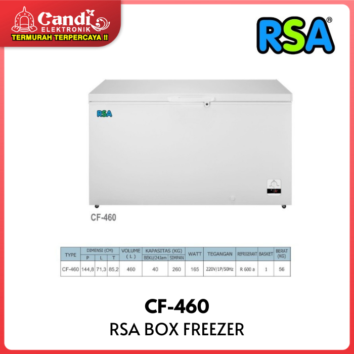 Jual GEA RSA Kulkas Box Freezer CF-460 460 Liter | Shopee Indonesia