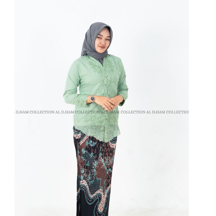 Jual Kebaya Encim Bordir Tangan Panjang Kebaya Modern Pakaian ...