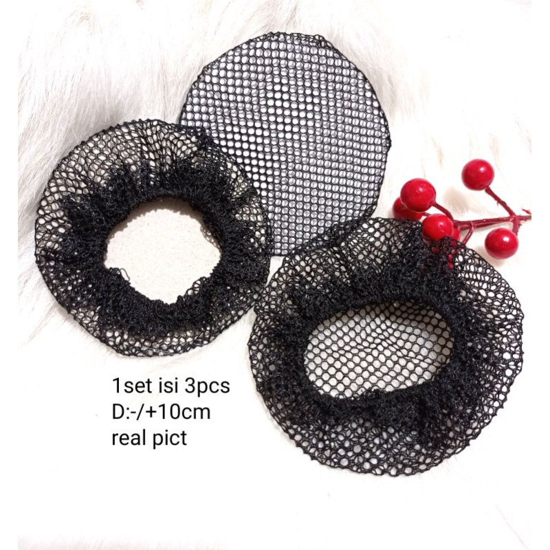 Jual 3pcs Jaring Harnet Rambut|Harnet Sanggul Rambut | Shopee Indonesia