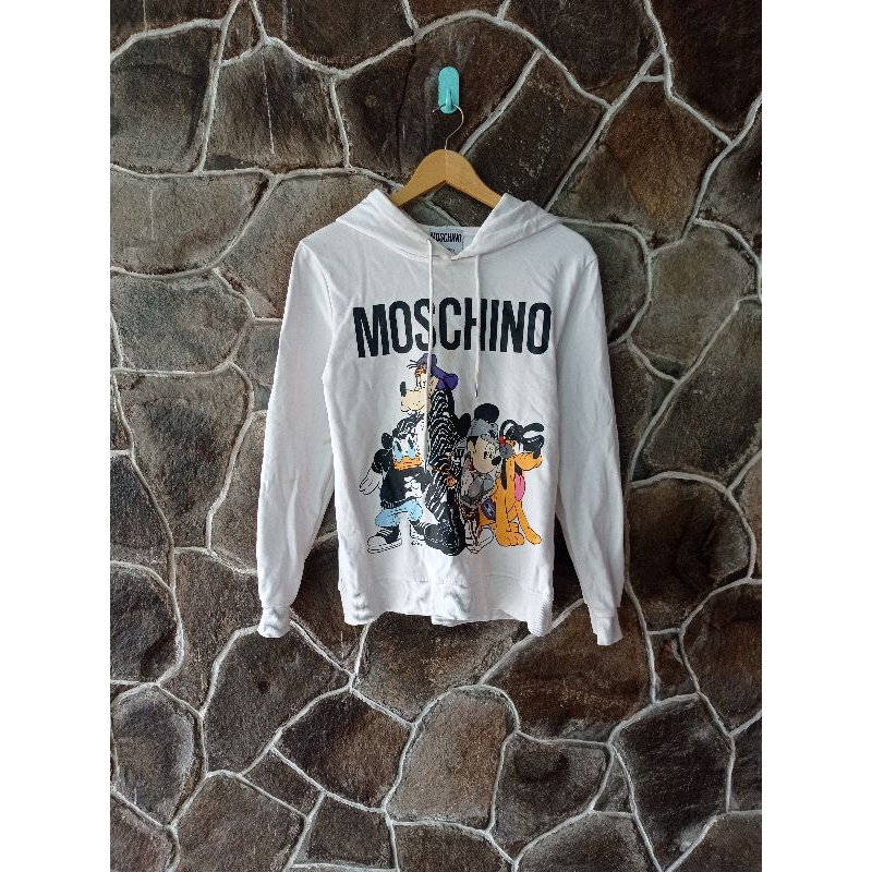 Jual Hoodie Moschino Putih Mickey Mouse Original Shopee Indonesia