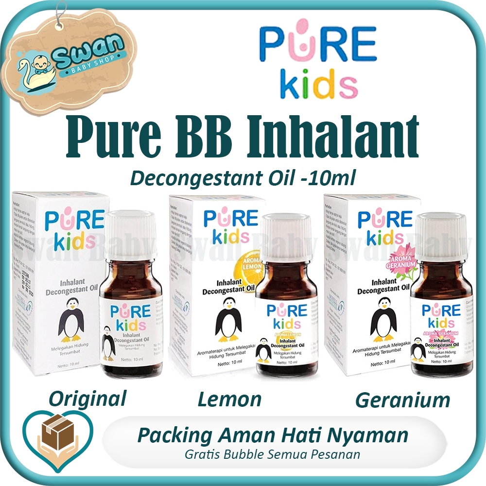 Jual PURE BB Inhalant Decongestant Oil 10ml [ Original / Lemon ...