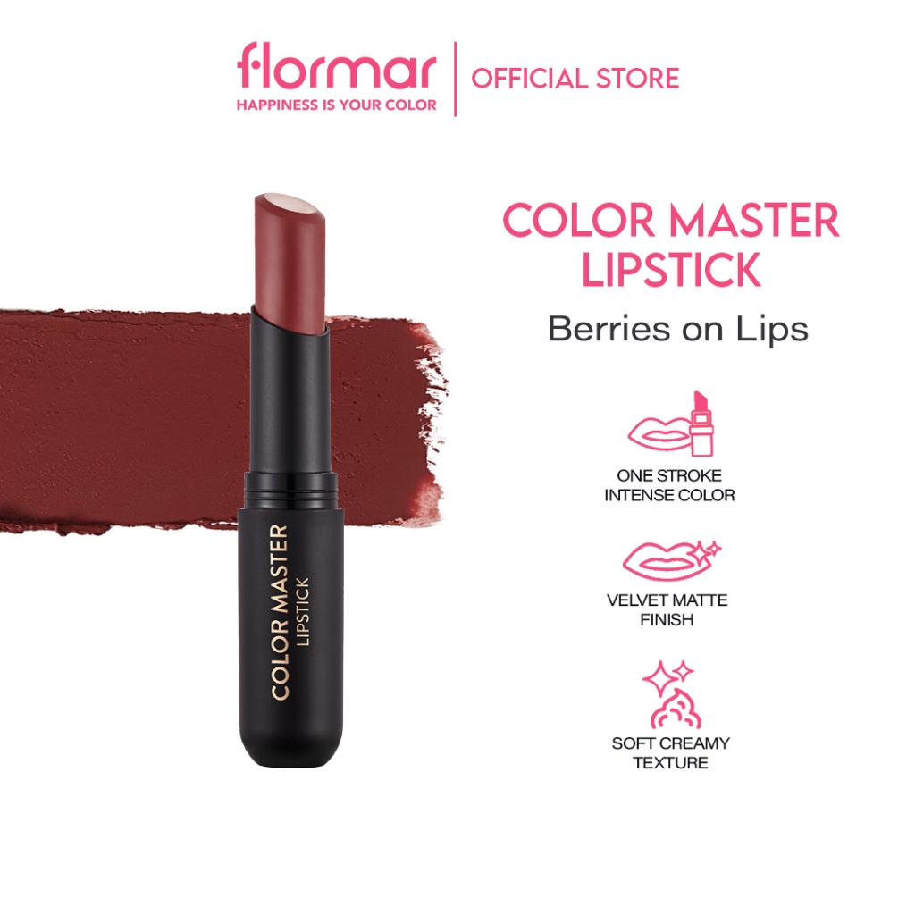 Jual Flormar Color Master Lipstick | Lipstik Creamy melembapkan, Anti ...