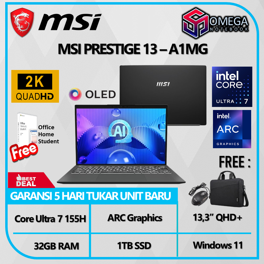 MSI Prestige13 /Core Ultra 7 /32GB/2TB Amazon.co.jp: MSI ビジネス