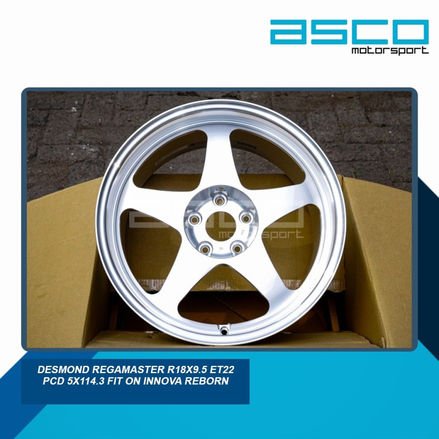 Jual Desmond Regamaster R18x9.5 ET22 PCD 5x114.3 Fit On Innova Reborn ...