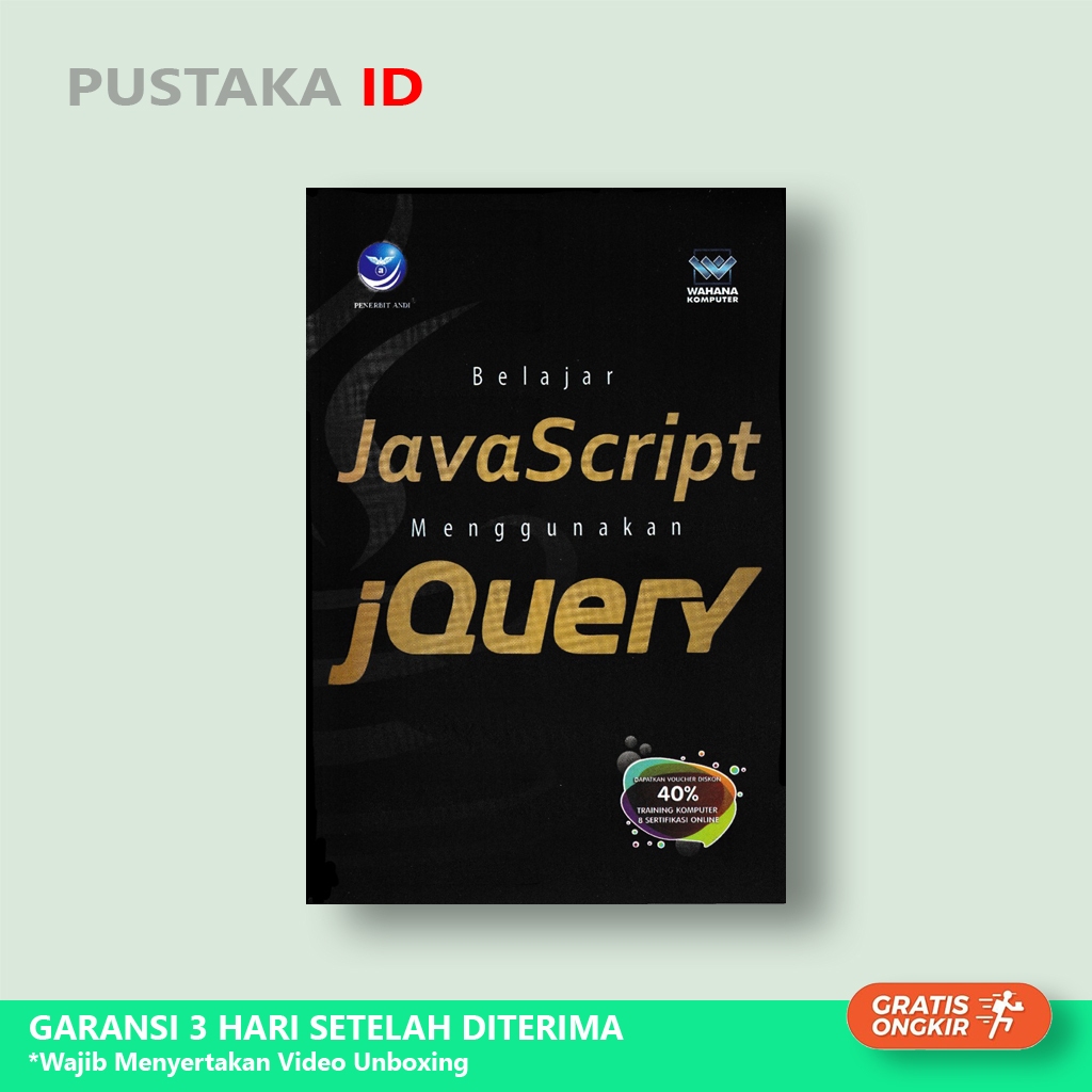 Jual Buku Belajar JavaScript Menggunakan jQuery - Original | Shopee ...