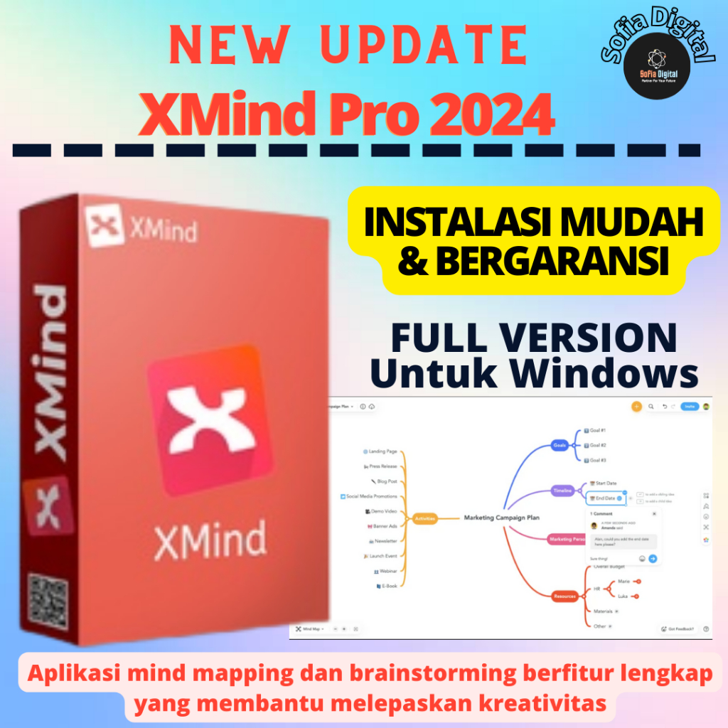 Jual XMind 2024 V.24.4 (TERBARU) Instalasi Mudah, Permanen Aktif ...