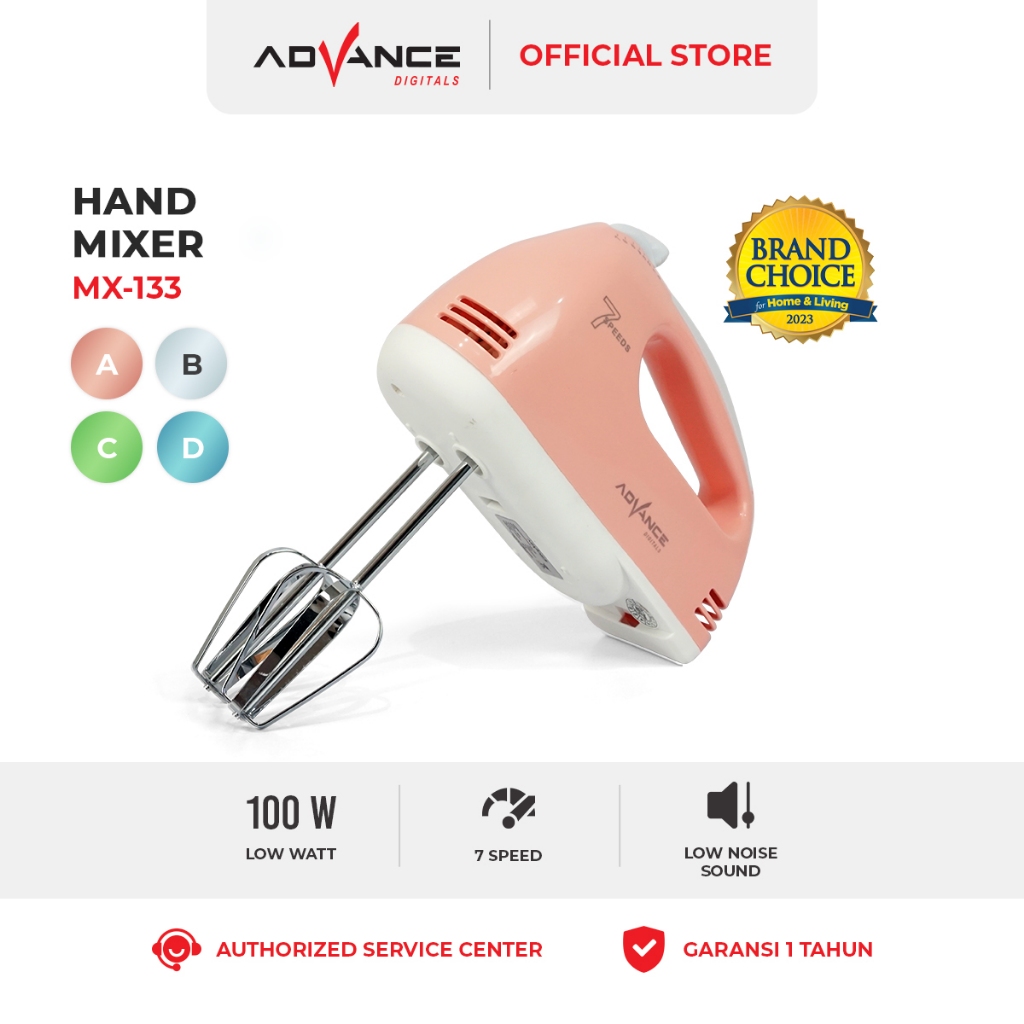 Jual Advance Hand Mixer Mx133 Alat Pengocok Telor Pengaduk Adonan 7