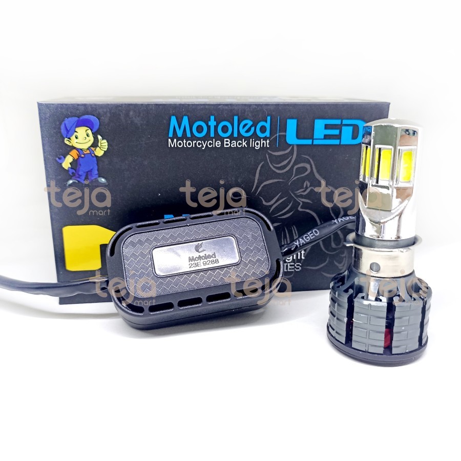 Jual Lampu LED Motor 6 Sisi Motoled M06E Bohlam Utama Motor AC DC ...
