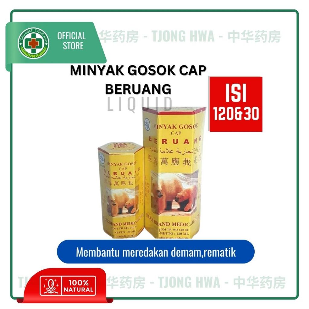 Jual Minyak Gosok Cap Beruang [Bear Brand Medicated Oil] | Shopee Indonesia