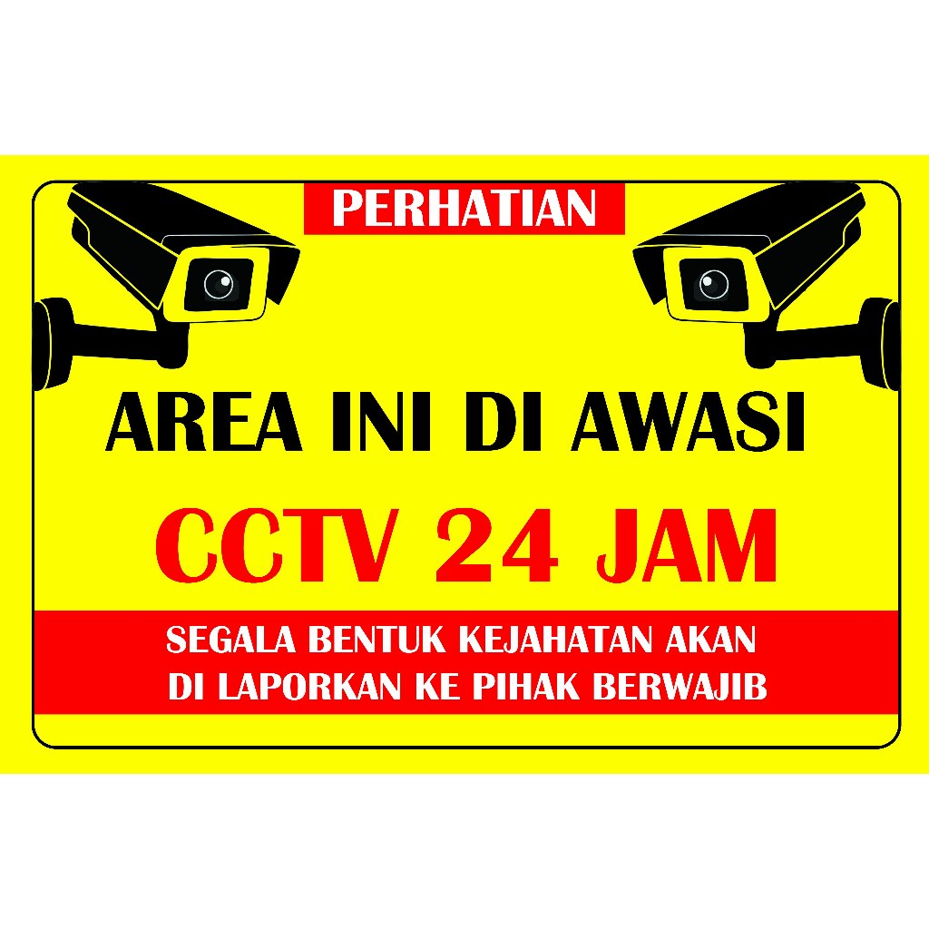 Jual spanduk banner cctv warna cerah | spanduk cctv | banner cctv