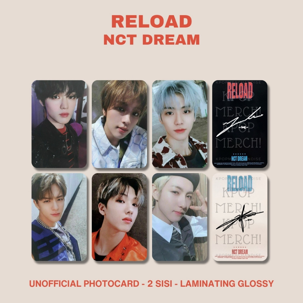 Jual photocard nct dream reload ridin pc premium chenle haechan