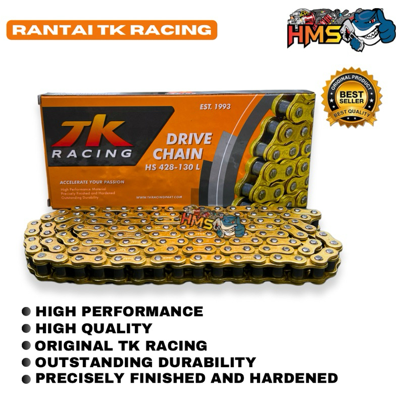 Jual Rantai TK Racing Gold EMAS 428 130 140 HS Japan ORIGINAL TK BISA ...
