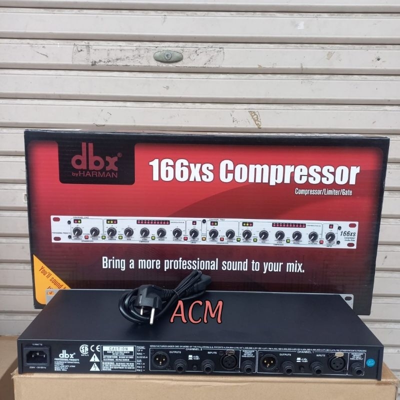 dbx 166xs Compressor 2チャンネル Jual COMPRESSOR DBX 166XS STEREO 2 CHANNEL COMPRESSOR LIMITER 166