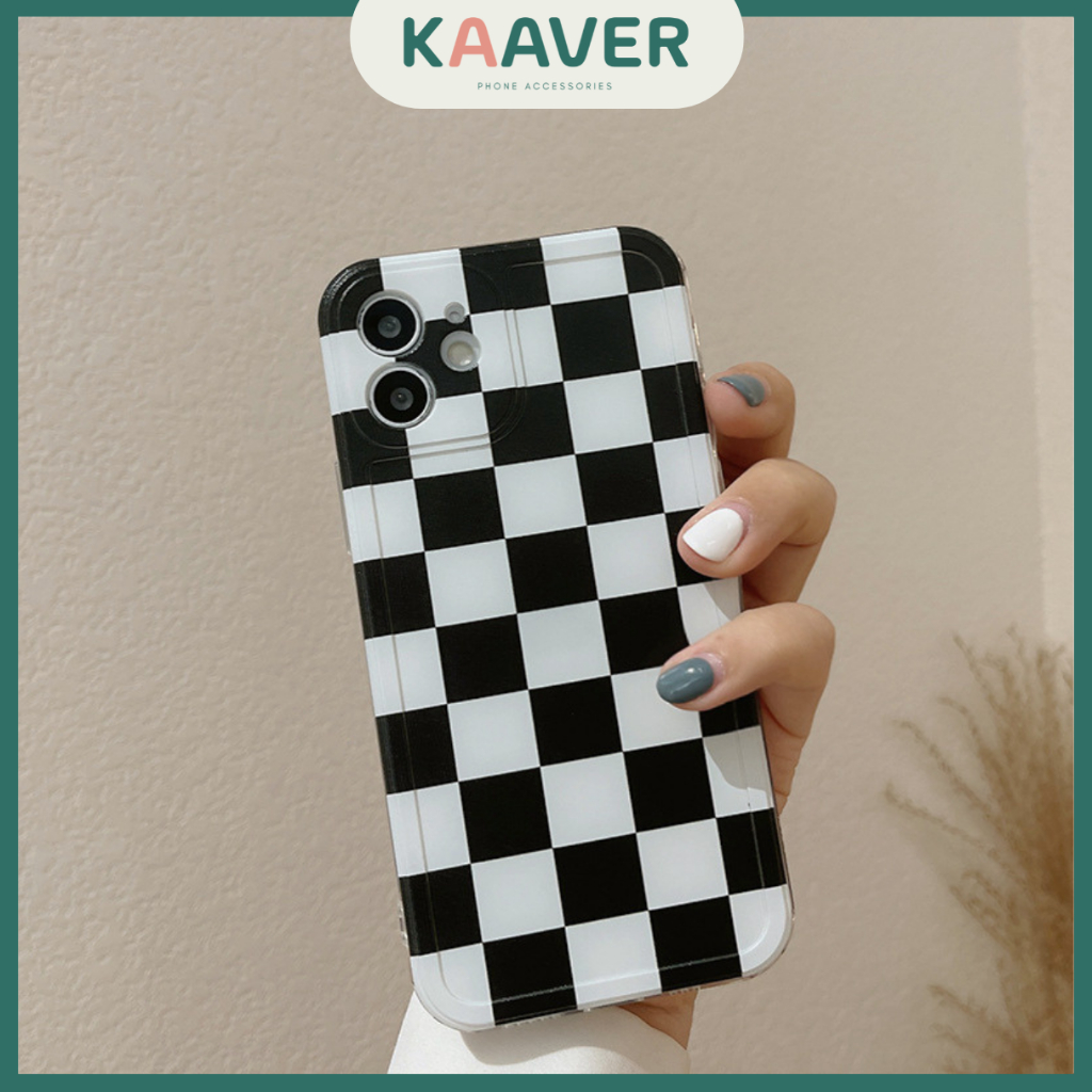 Jual KAAVER Fruit Popsocket Checkered Soft Case iPhone 7 8 SE X XS XR