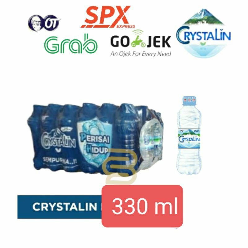 Jual Depo Crystalin Air Mineral Isi 24 Crystalline Botol 330 Ml ...