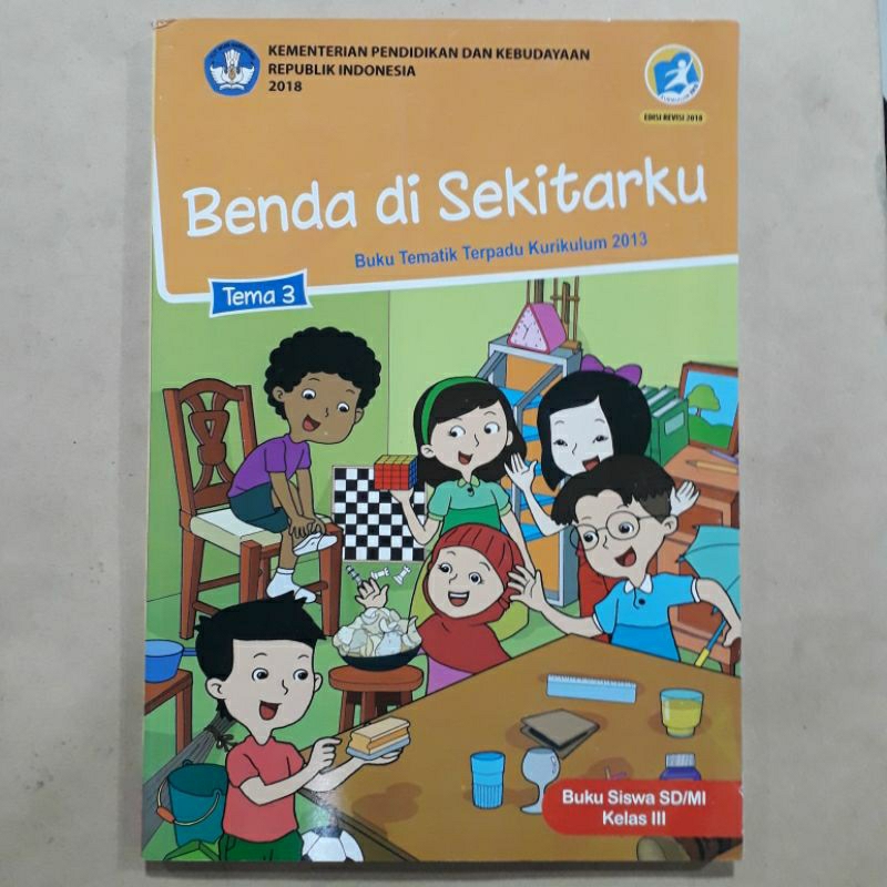 Jual Buku Pelajaran SD Tema Tematik Kelas 1 2 3 4 5 6 Diknas | Shopee ...