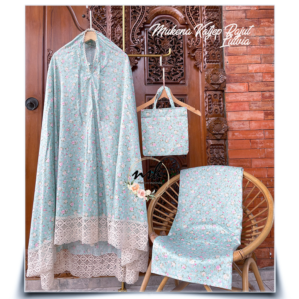 [𝓷𝓼𝓱] Mukena Dewasa Katun Jepang Ori Renda Besar Gracia