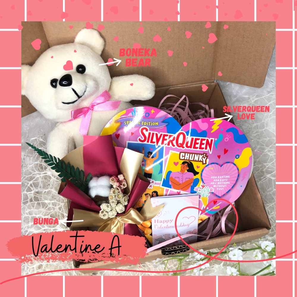 Jual HAMPERS VALENTINE GIFT COKLAT BONEKA OREO BLACKPINK VALENTEN ...