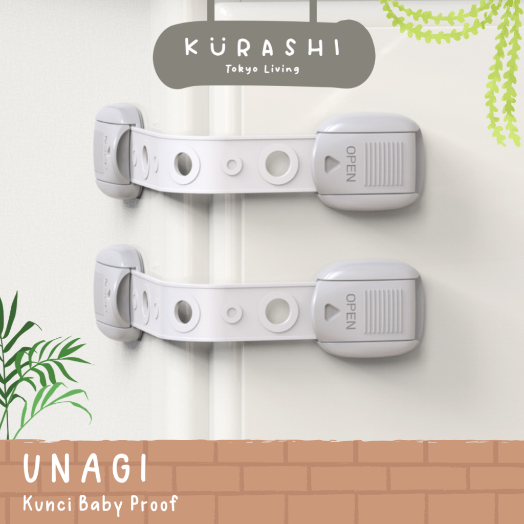 Jual 【KURASHI】UNAGI Child Proof Lock Pintu Kulkas Mudah Pengaman