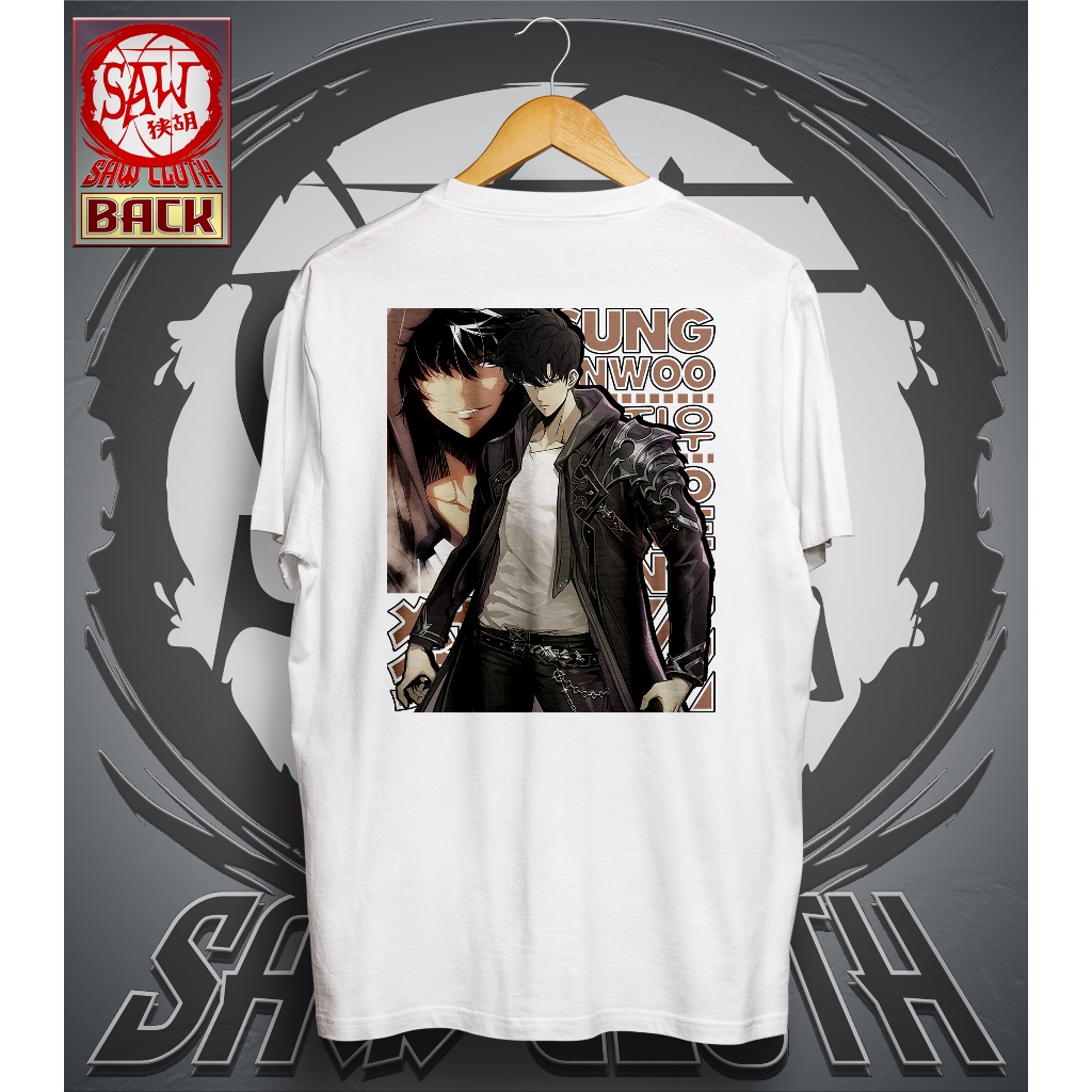 T-shirt Solo Leveling Sung Jinwoo - Anime Manga, Coton, Toutes Tailles, Neuf Avec étiquette