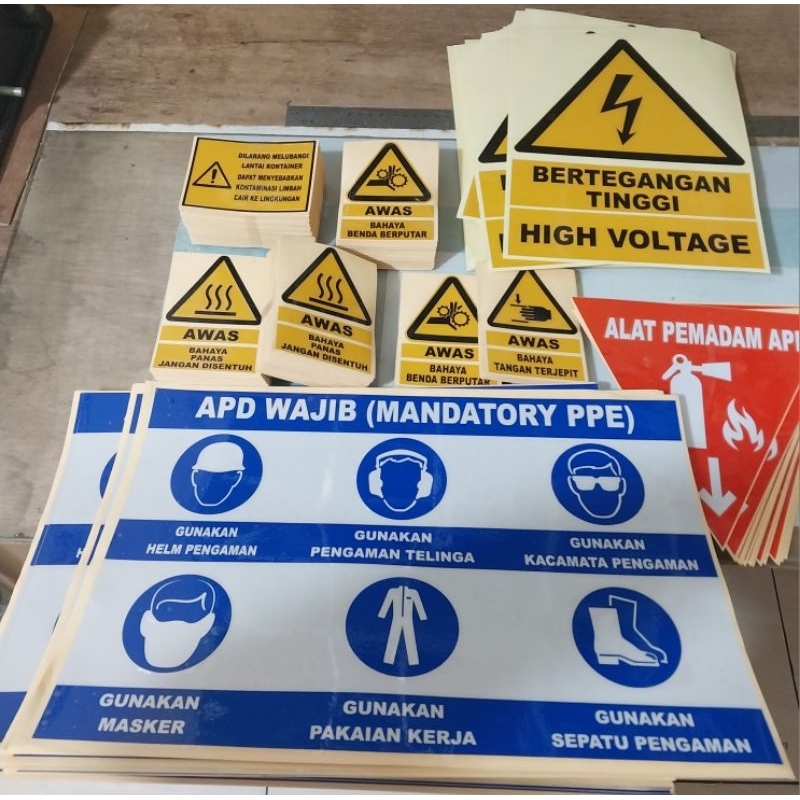 Jual Sticker Cuttting. Custom Rambu Rambu Sign | Shopee Indonesia