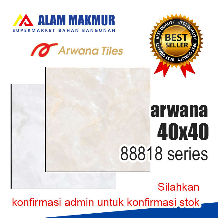 Jual Keramik Lantai 40x40 Arwana 88818 Cream Grey Shopee Indonesia