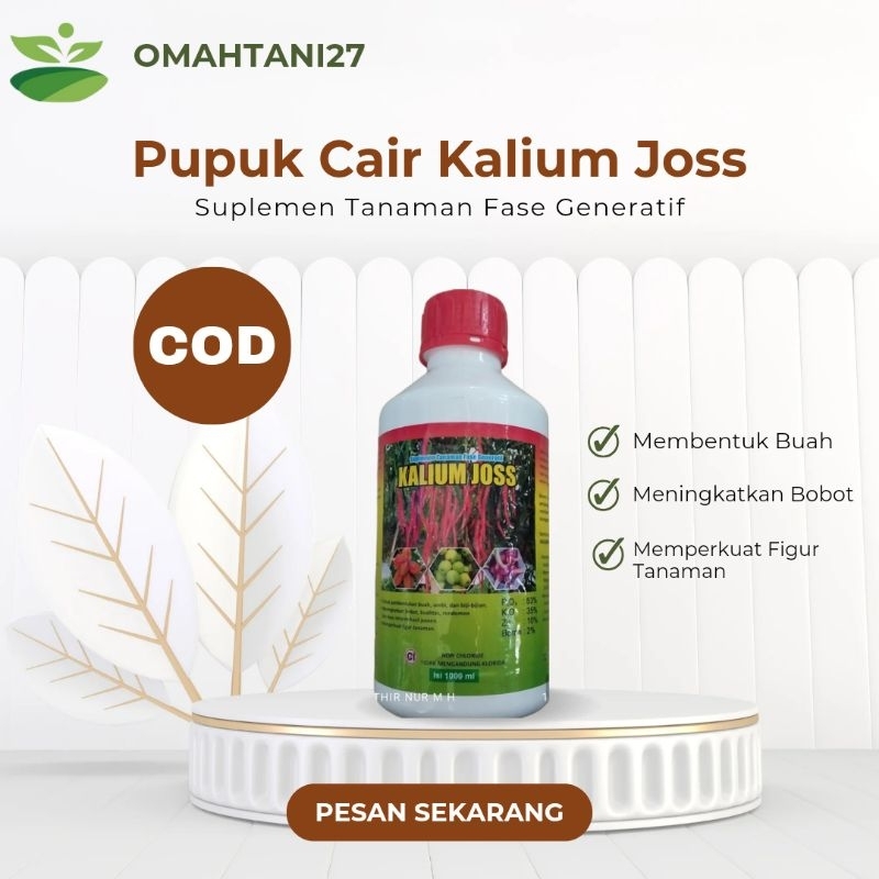 Jual Pupuk Cair Kalium Joss Suplemen Tanaman Fase Generatif 1liter Shopee Indonesia 0741